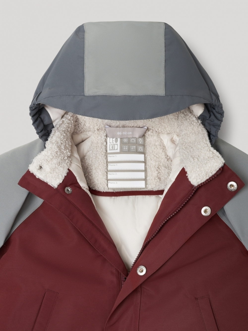 Зимняя куртка Leokid Color Block REDWOOD