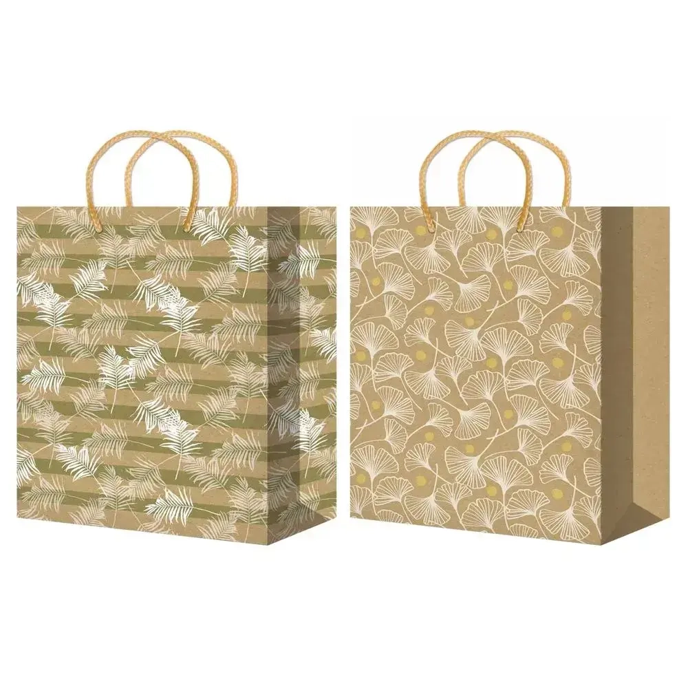 Пакет подарочный 32+10см Крафт (х10)