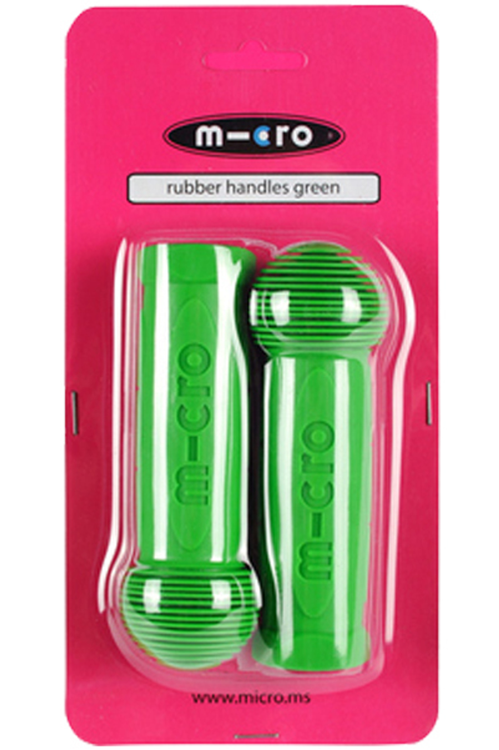 Ручки резиновые зеленые (блистер)