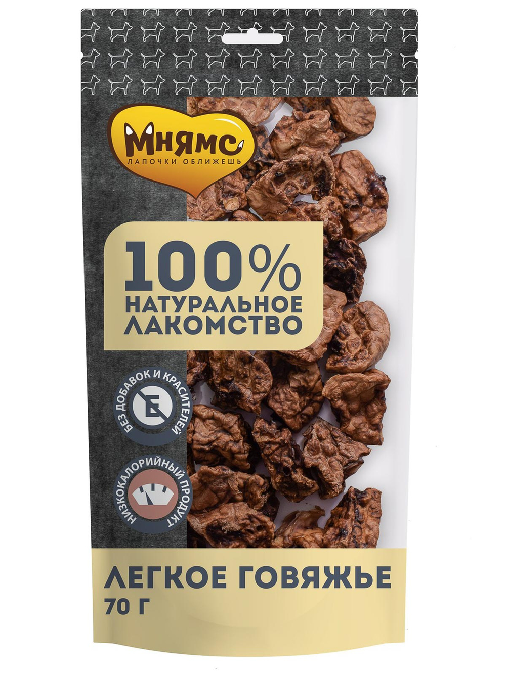 Лакомство Мнямс На каждый день для собак Легкое говяжье 70 г