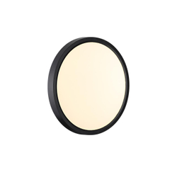 7660/18L MITRA LED SN 554 Светильник пластик/белый/черный LED 18Вт 3000/4000K D230 IP40 ALFA BLACK
