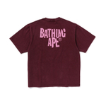 A Bathing Ape Bathing Ape Heavy Washed Ape Head Футболка бордовый BDX