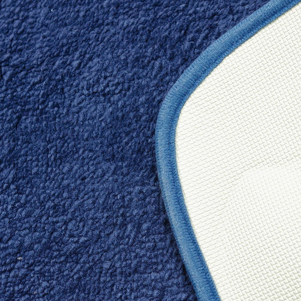 Коврик для ванной, 0.5х0.8 м, ПЭ, т-син, Альпака, Y11-2