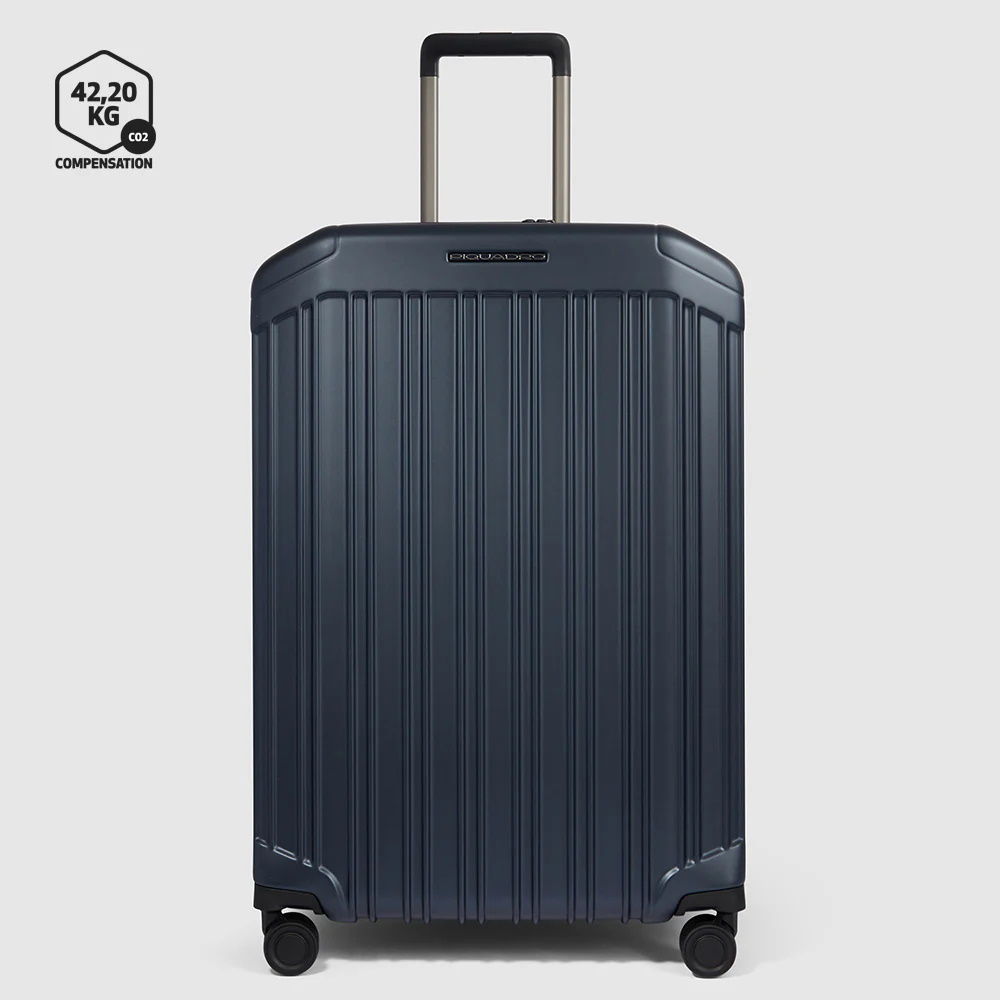 Чемодан большой с расширением Piquadro/Blu opaco