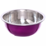 Миска металлическая 27 см 3000 мл микс цветов