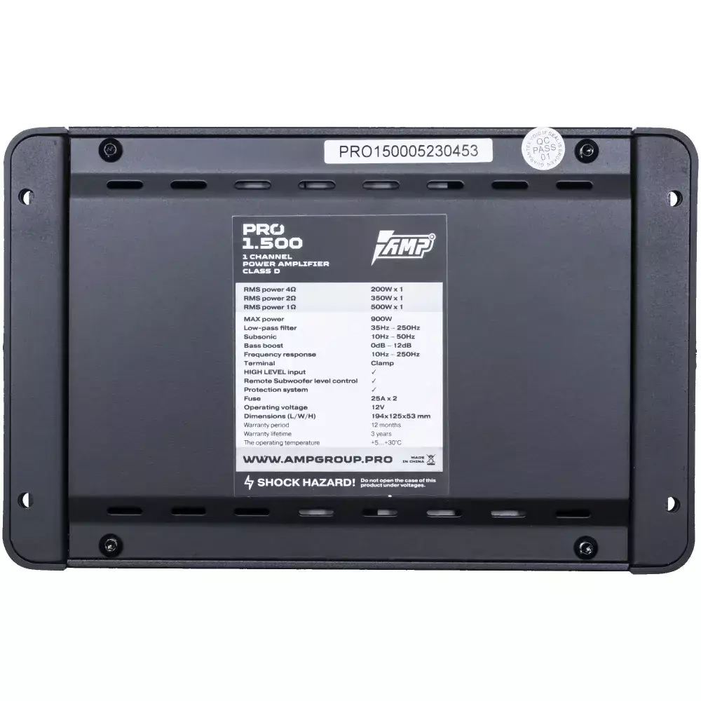 УСИЛИТЕЛЬ AMP PRO 1.500
