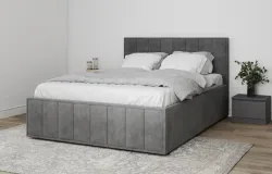 Кровать Лана (М) 1,8 Серый Софт