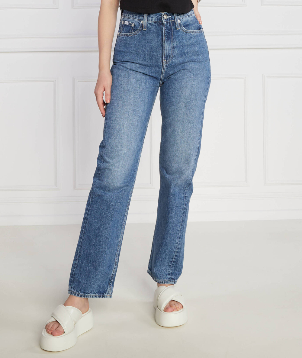 Джинсы HIGH RISE STRAIGHT CALVIN KLEIN JEANS - голубой(J20J221244)