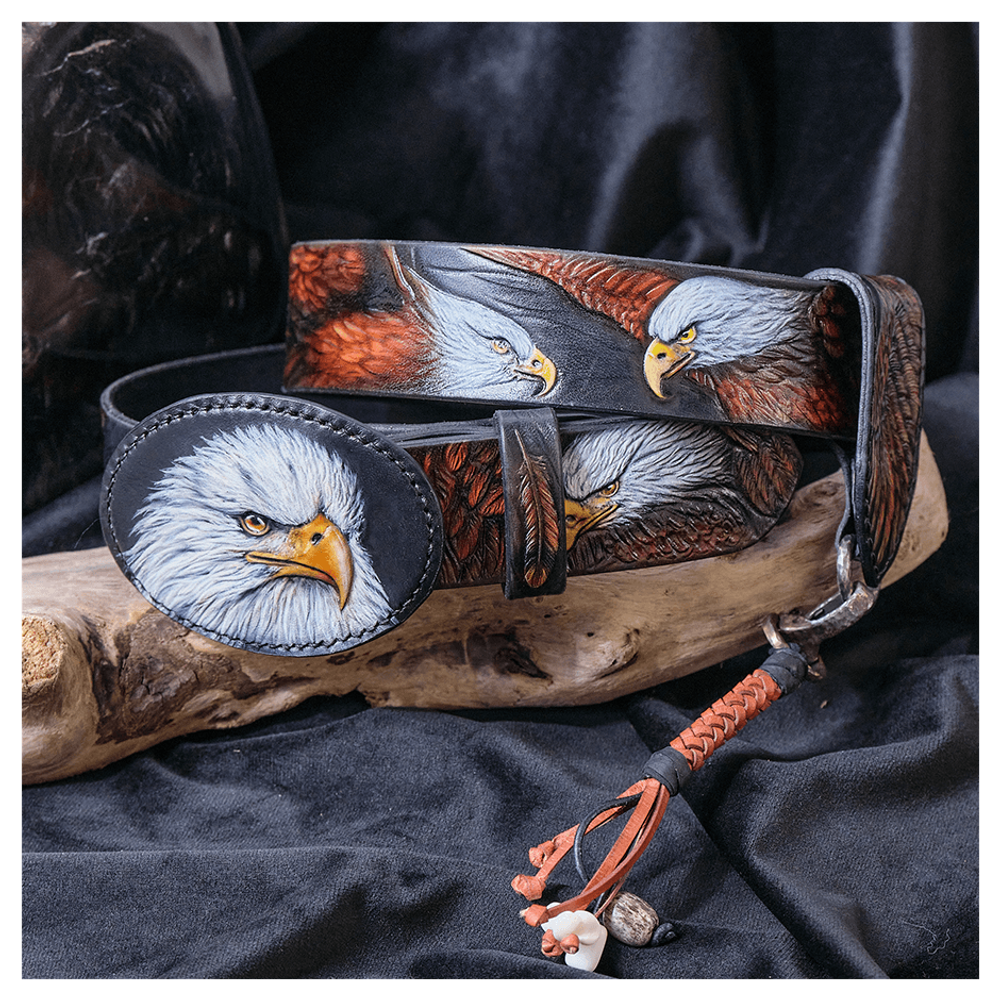 Кожаный ремень «Орел»