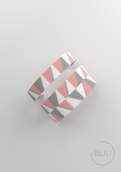 Схема PEYOTE, Схема браслета мозаичное плетение, узор из Miyuki Delica 11/0, файл PDF, №182