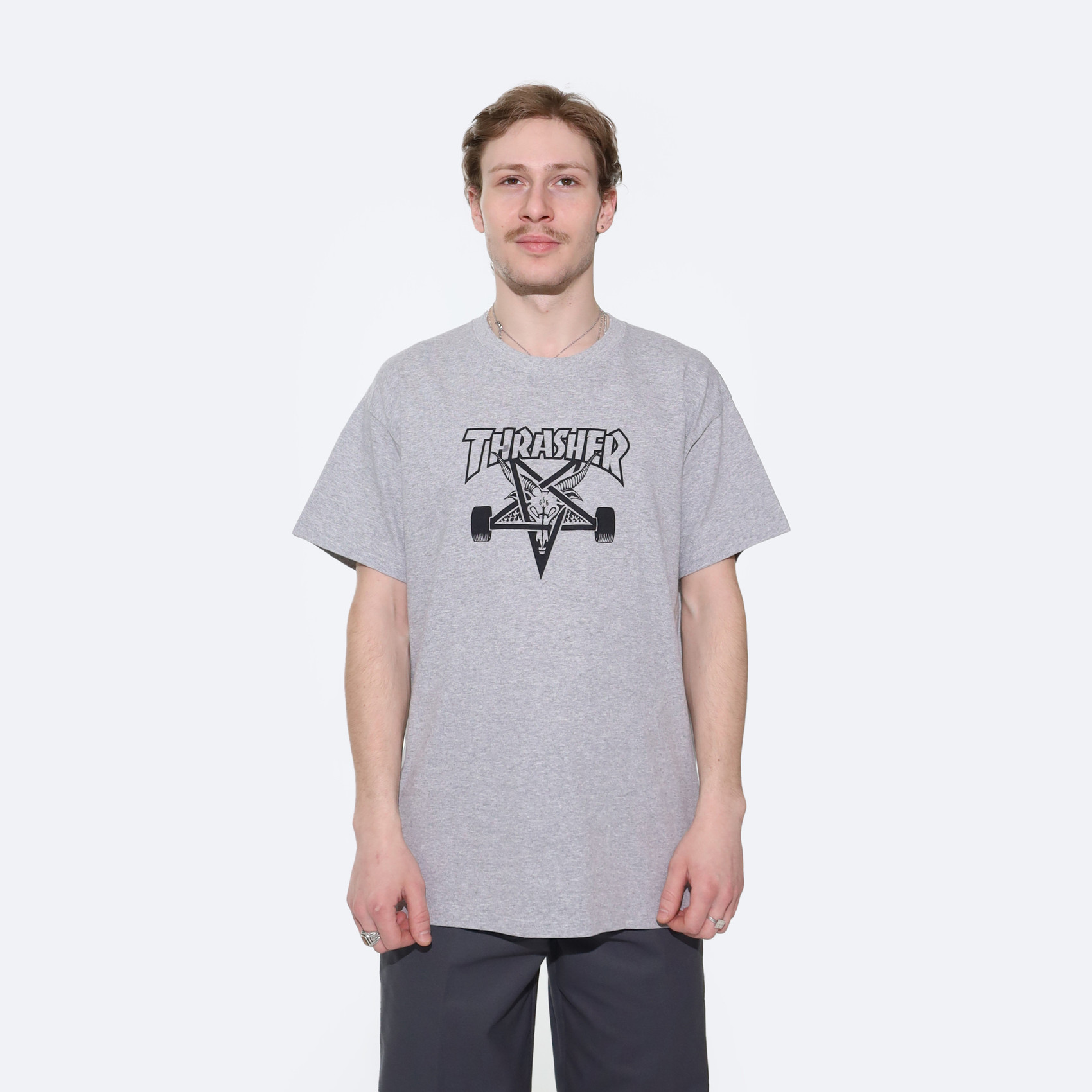 Футболка Thrasher Skategoat (grey) артикул: - купить в магазине Дайс