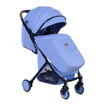 Детская прогулочная коляска Nuovita Giro Lux Denim, Nero / Джинсовый, Черный