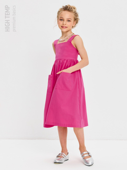 Сарафан из хлопка с бантом на спинке