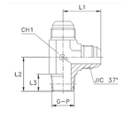 Штуцер FLC JIC 9/16" NPT3/8"