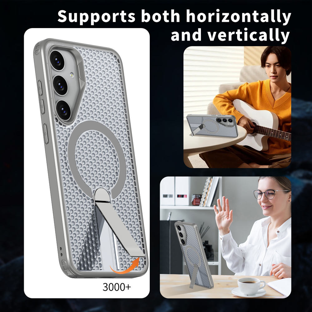 Прозрачный чехол Mesh Pro Magnetic Case для Samsung Galaxy S25