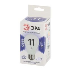 Лампочка светодиодная ЭРА STD LED A60-11W-860-E27 E27 / Е27 11 Вт груша холодный дневной свет | Лампы cветодиодные Груша (A)