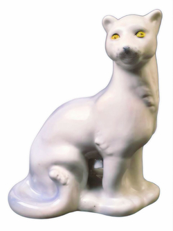 Фарфоровая статуэтка "Пантера" Полонский ЗХК