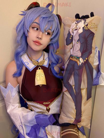 Мини дакимакура Джотаро Куджо из Невероятное приключение ДжоДжо арт. M0321, 60х20 см