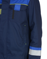 Костюм СИРИУС-БОСТОН куртка, брюки, темно-синий с васильковой и чер. отд.