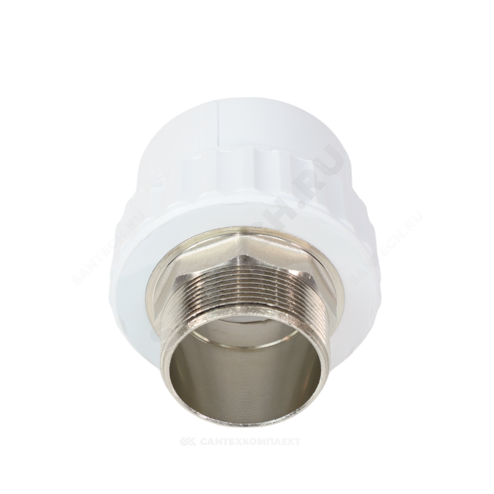 Муфта PP-R комбинированная белая Дн 50х2" НР под ключ VALFEX 10135150