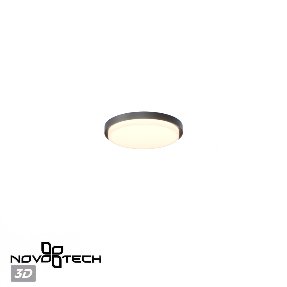 359721 STREET NT25 682 черный Светильник потолочный с переключ. цветовой температуры IP65 LED 30W 220-240V 2700К\3200К\4000К VIRTUO