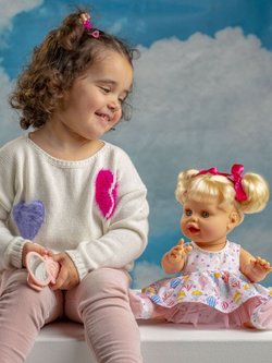 Кукла Berjuan виниловая 38см Susu interactivo в наборе (6008)