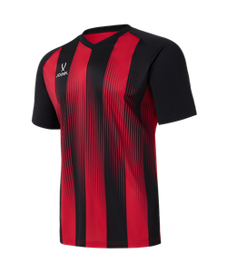 Футболка игровая Jogel Camp Striped Jersey-K, красный R2/черный 99