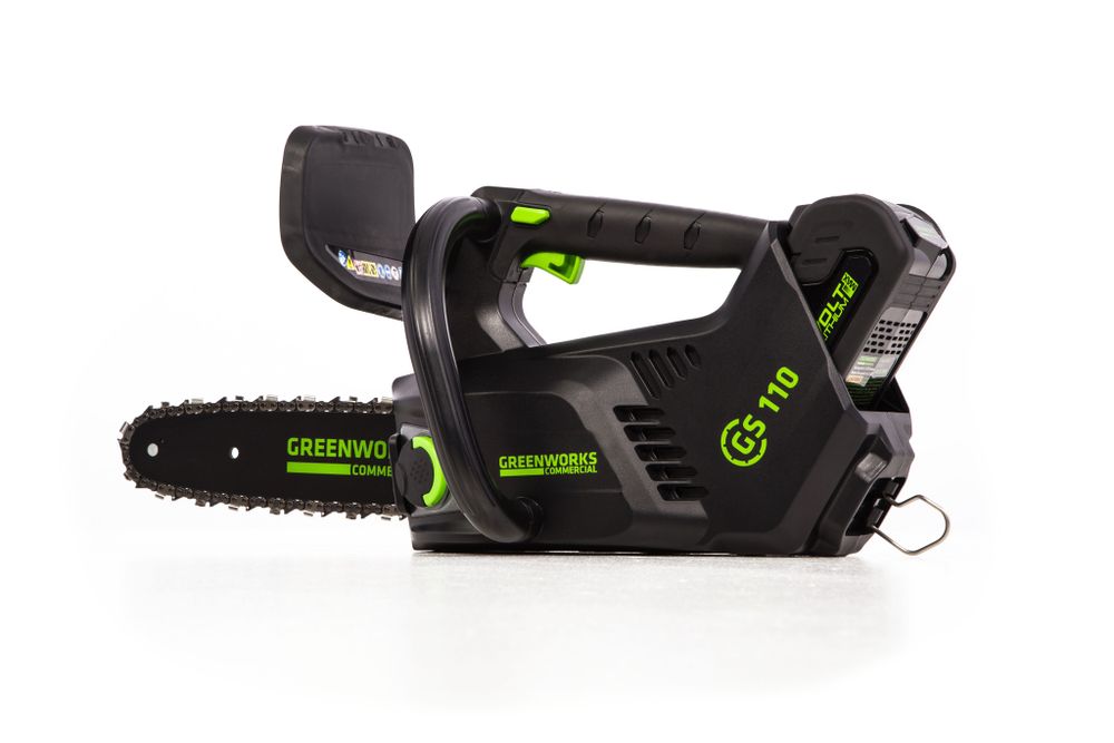Аккумуляторная цепная пила Greenworks GD40TCSK2, 2003807UA,40v, 25 см, АКБ 2 А·ч и ЗУ
