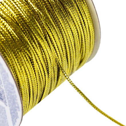 Шнур"Gamma" GC-001M метал., золото, 1,5 мм