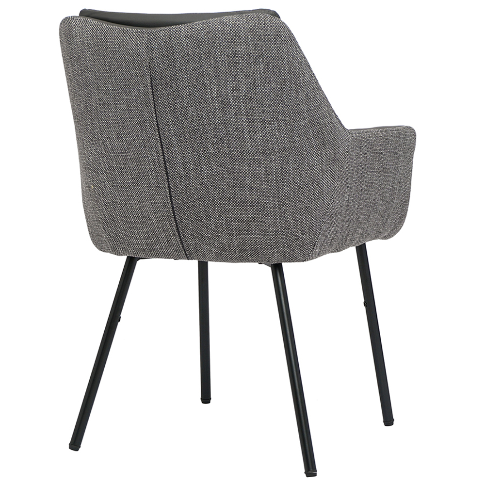 Стул Bergenson Bjorn Allar, экокожа, рогожка, серый