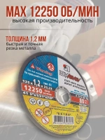 LUGA Круг отрезной 125 x 1.2 x 22.23; F12
