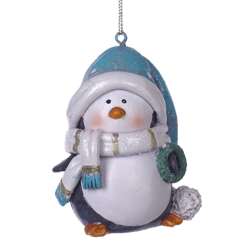 GAEM Фигурка декоративная подвесная "Пингвин", L5 W5 H6,5 см, 2в.