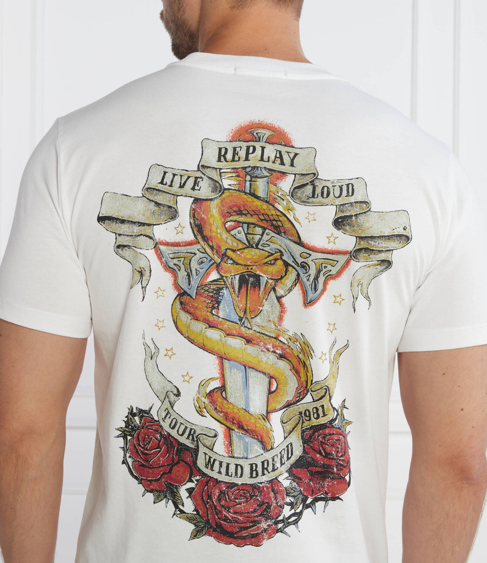 Футболка Replay - белый(M6664 .000.23608P)