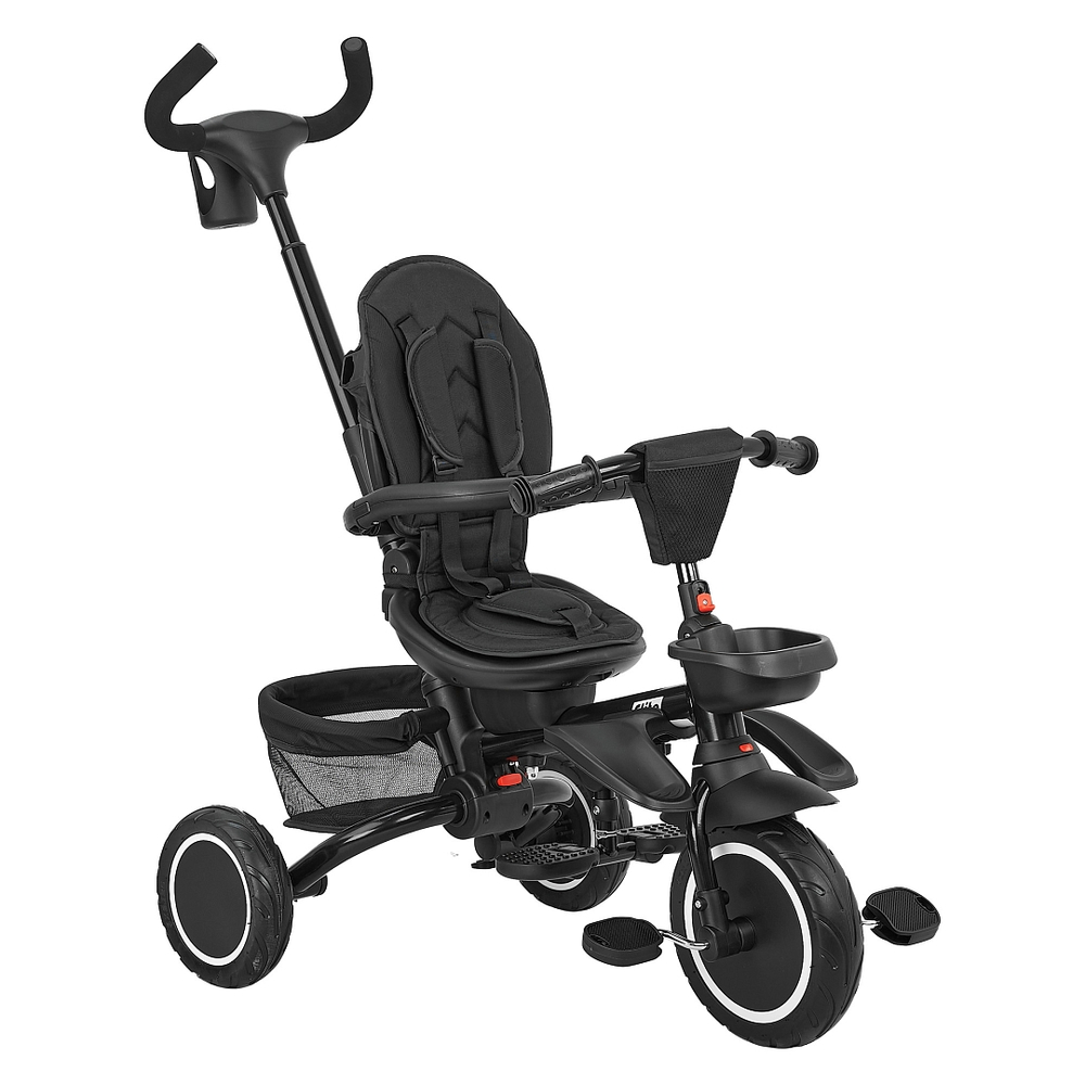 PITUSO Велосипед трехколесный Elite Plus Black/черный, 10"/8"