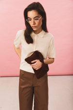 Pants ODRI dark beige color