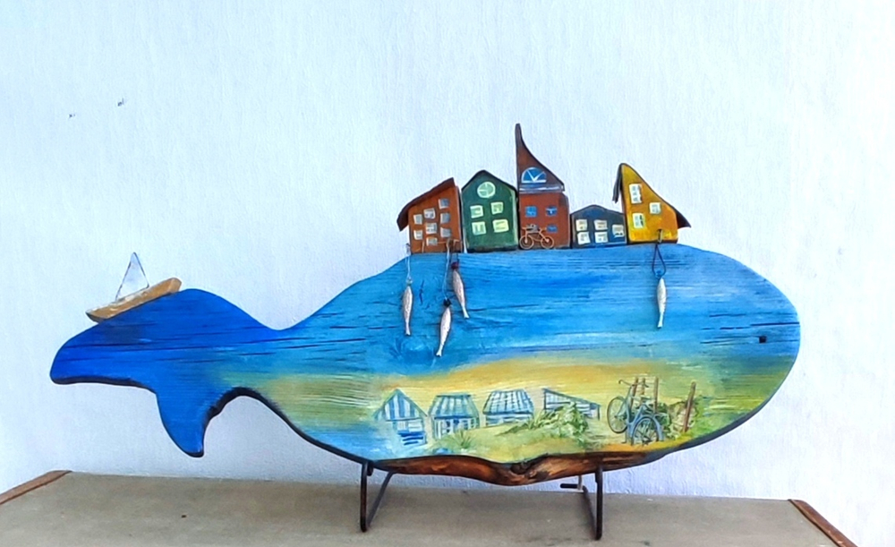 Настенное панно "Голубой Кит"