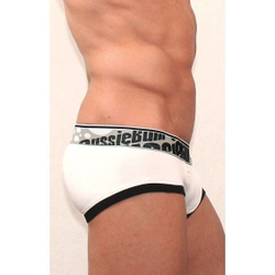 Мужские трусы брифы Aussiebum Flaunt Brief Black & White AB00157