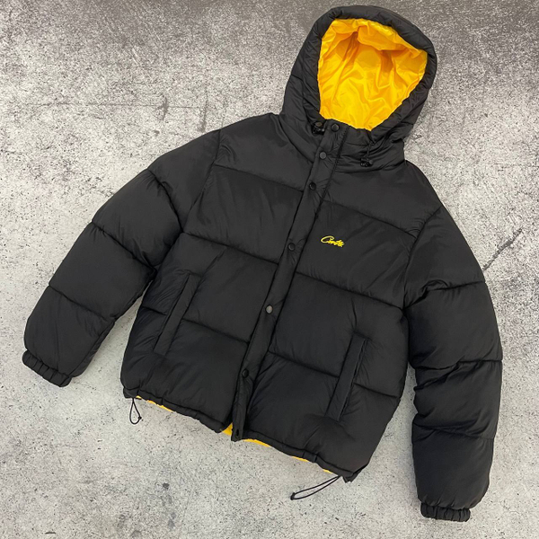 Куртка Corteiz black/yellow