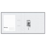 Папка-регистратор 50мм, бумвинил, Berlingo Standard, карман на корешке, серая