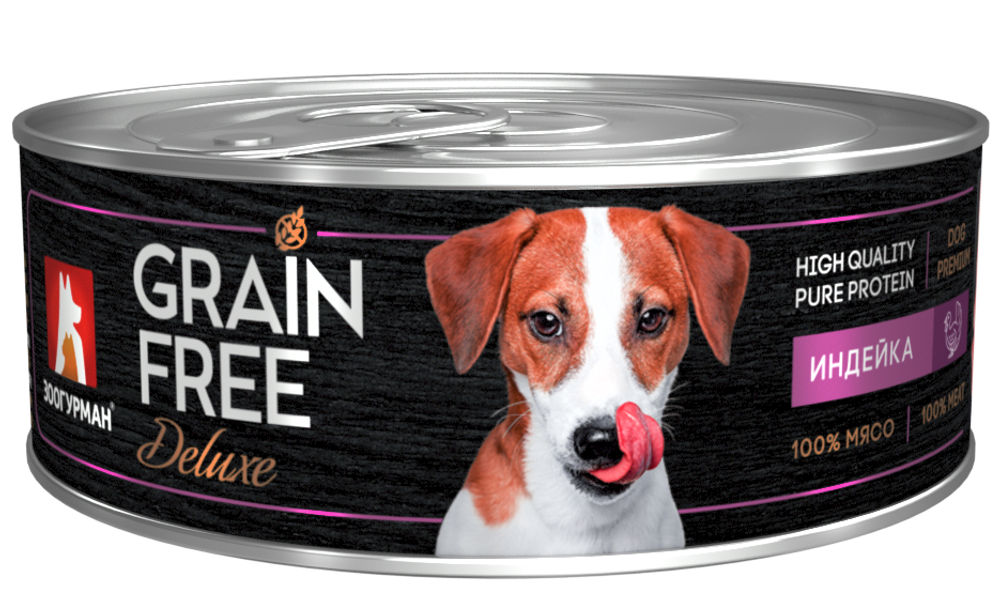 Зоогурман корм консервированный для собак grain free