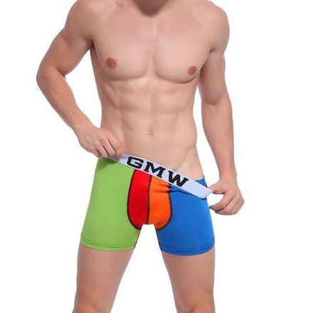 Мужские трусы боксеры салатовые Good Men Wear Multicolored Boxer