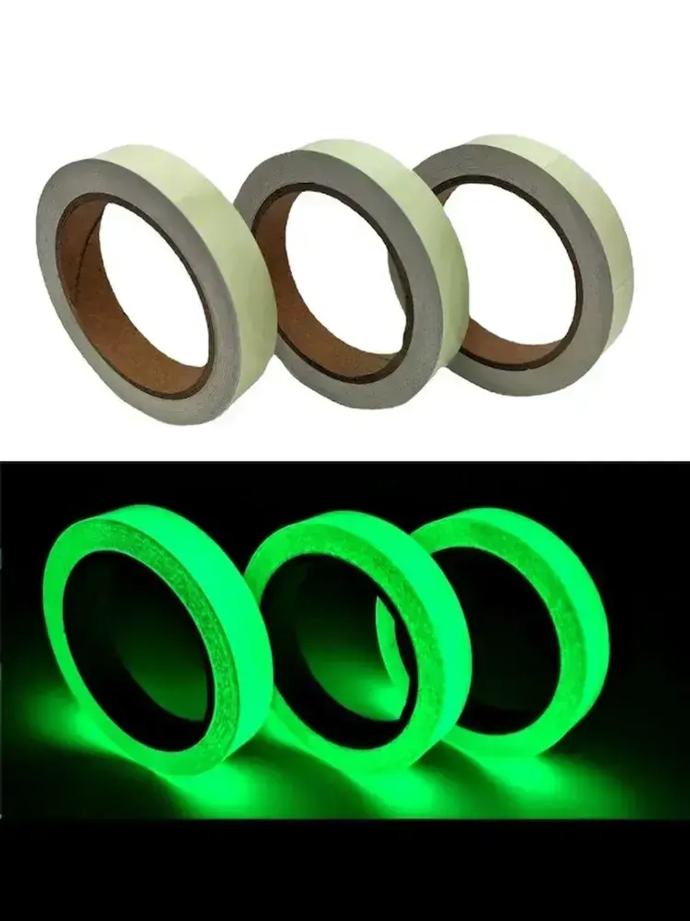 Светящаяся в темноте самоклеящаяся лента, ширина 15 мм, длина 5м