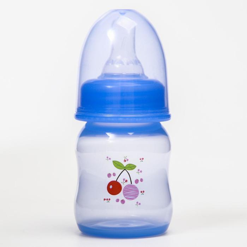 2825275 Бутылочка для кормления цветная, 60 мл, от 0 мес., цвета МИКС для мальчика