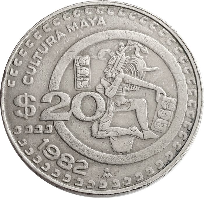 20 песо 1982 Мексика