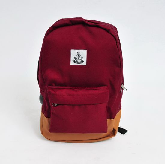 Рюкзак ЯКОРЬ Малый бот II ранга парусиновый BURGUNDY