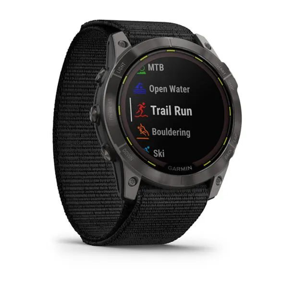 Мультиспортивные часы Garmin Enduro 2 угольно-серый DLC титановый с нейлоновым ремешком UltraFit 010-02754-01