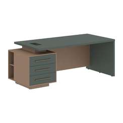 Стол руководителя с тумбой VCT 2090(L)  2000х900х750 VELION