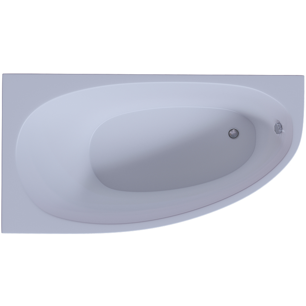 Акриловая ванна Aquatek Eco-friendly Дива 150х90 L DIV150-0000001 без панелей, каркаса и слив-перелива