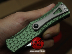 Нож Microtech HERA FRAG S/E - зеленая рукоять, клинок стоунвош RK/Н69