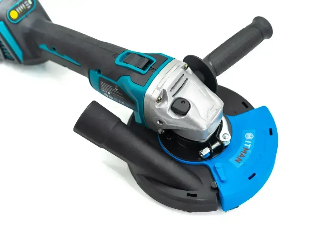 Кожух защитный вытяжной Hitman DWS 125 для УШМ / насадка на болгарку / насадка для отвода пыли, 125 мм